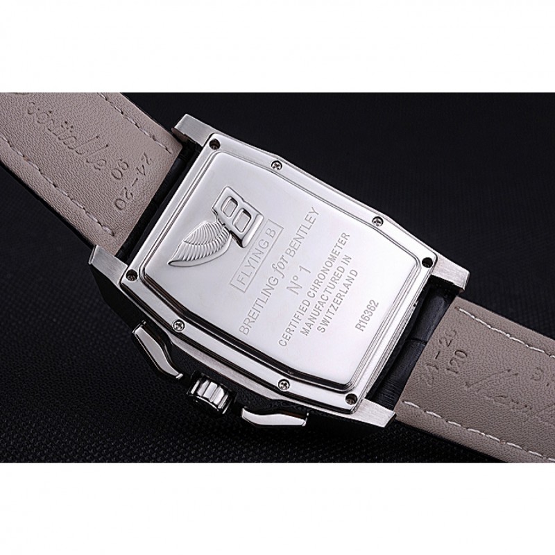 Breitling Bentley Flying B Chronograph Leather Bracelet Watch 622330-6
