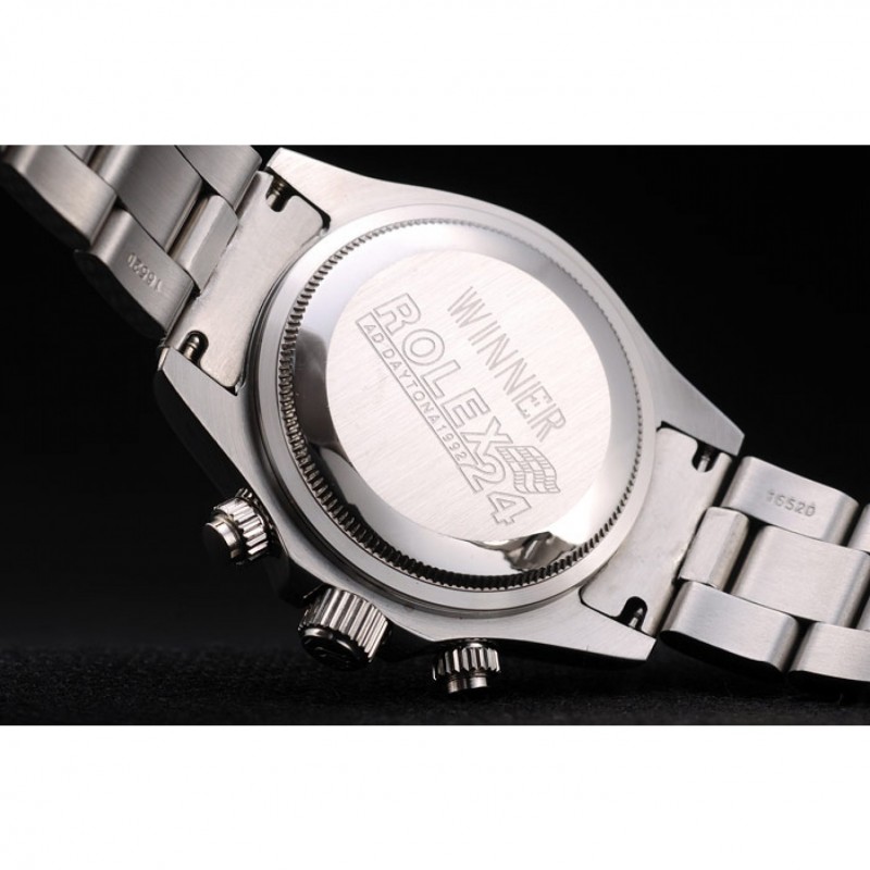 Rolex Daytona Lady Stainless Steel Case White Dial Tachymeter-6