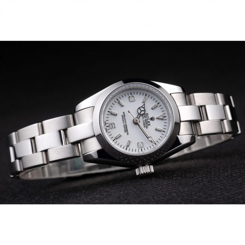 Rolex Explorer Polished Stainless Steel White Dial 98088-3