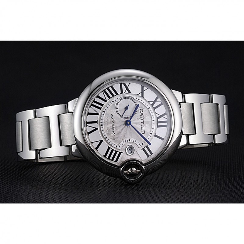 Swiss Cartier Ballon Bleu White Dial Stainless Steel Case Steel Bracelet 622672-2