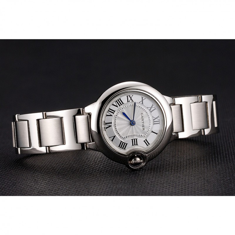 Cheap Replica Watches Cartier Ballon Bleu 30mm White Dial Stainless Steel Case And Bracelet-4