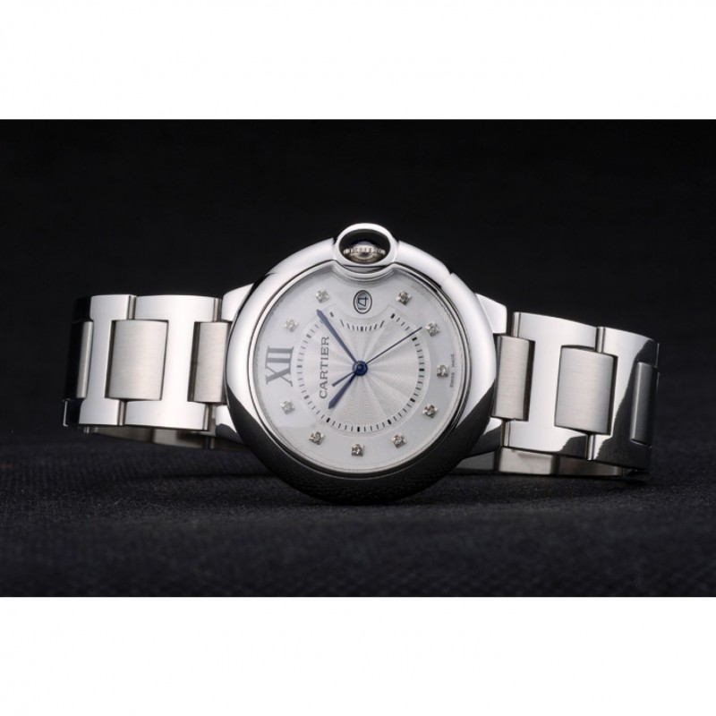 Cartier Ballon Bleu 38mm White Dial Stainless Steel Case And Bracelet-4