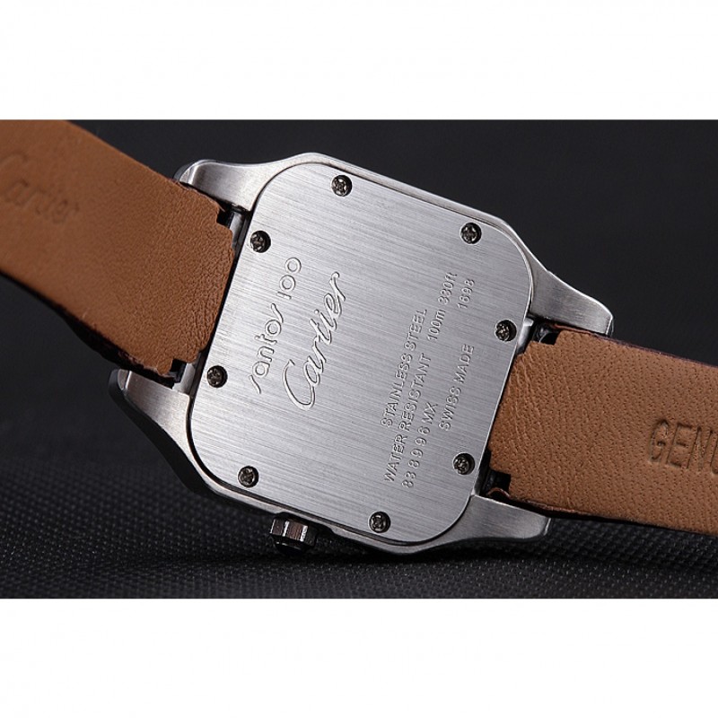 Best Cartier Santos 100 Polished Stainless Steel Bezel 621923-7