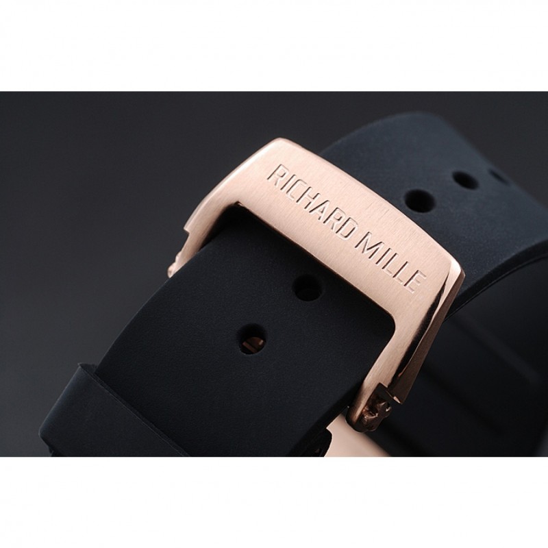 Richard Mille RM 057 Tourbillon Dragon Jackie Chan Gold Case Black Rubber Bracelet 1454200-6