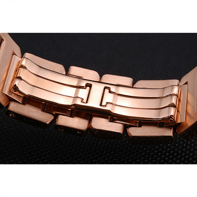 AAA Cartier Tank Anglaise 30mm White Dial Diamonds Rose Gold Case Rose Gold Bracelet-5