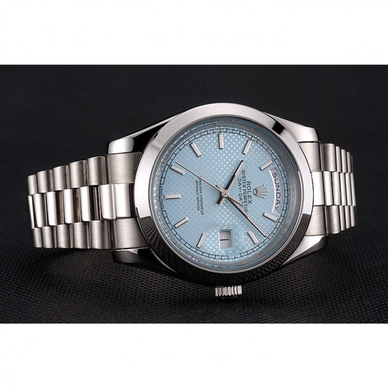 Rolex Day Date 40 Ice Blue Dial Stainless Steel Case And Bracelet-2