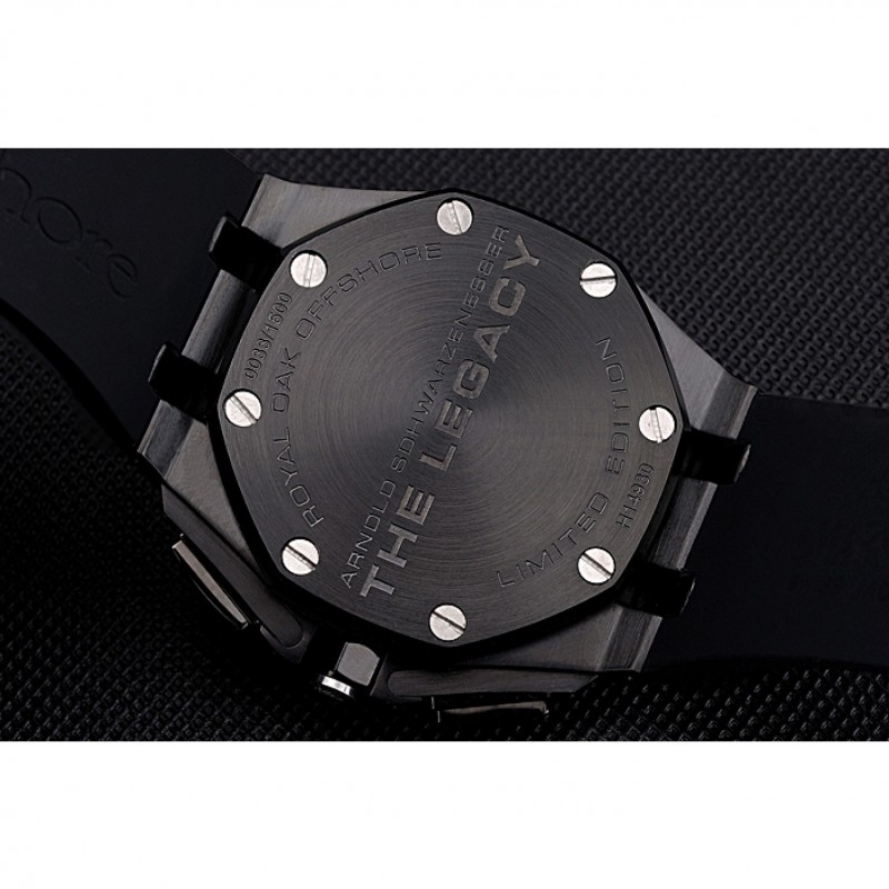SS Swiss Audemars Piguet Royal Oak Offshore Chronograph White Dial Black Steel Case Black Rubber Strap 622862-7