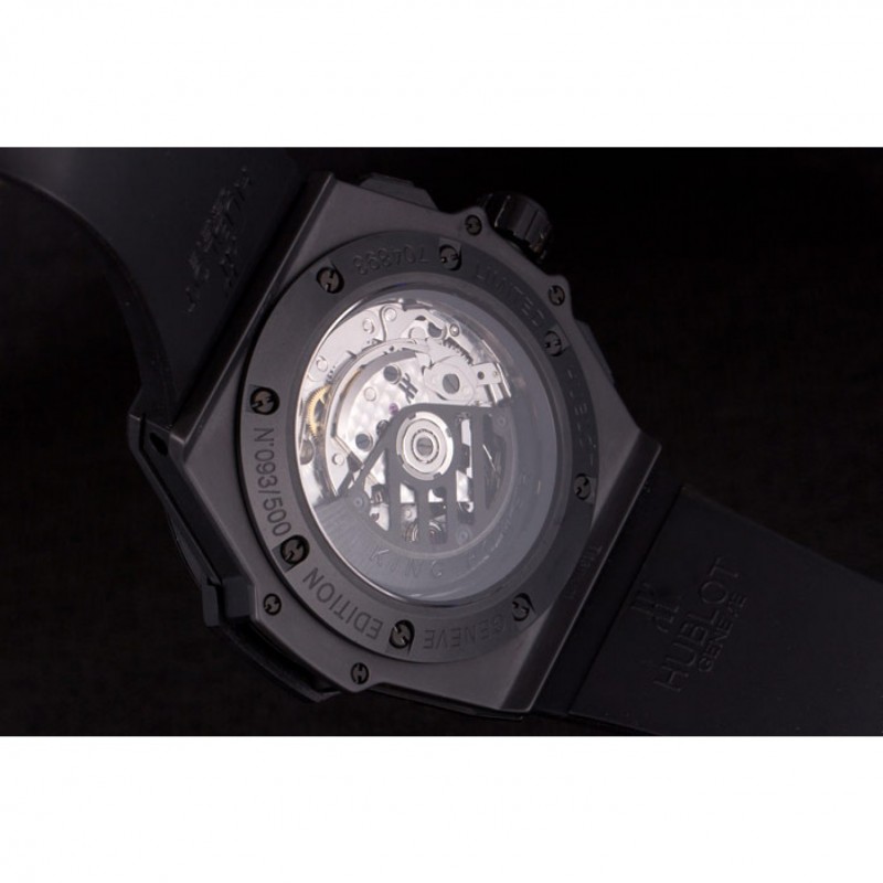 Swiss Hublot King Power Black Dial with Rubber Band shb10 621403-7