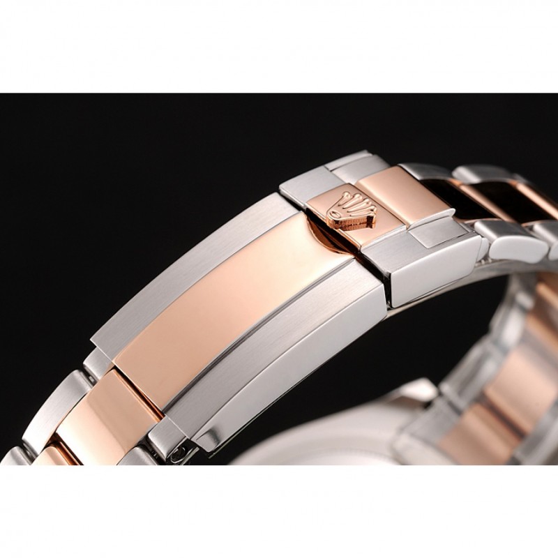 Rolex Yacht Master Rose Gold Dial Two Tone Stainless Steel Bracelet 1453864-4