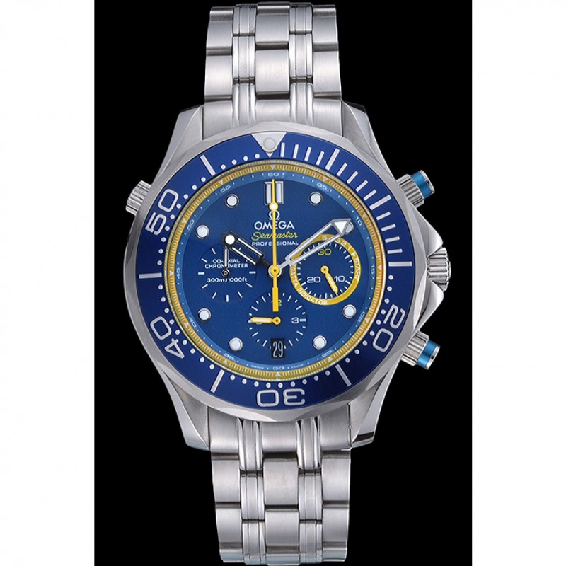 Luxury Omega Seamaster Professional Emirates Team 2013 Blue 622056-1