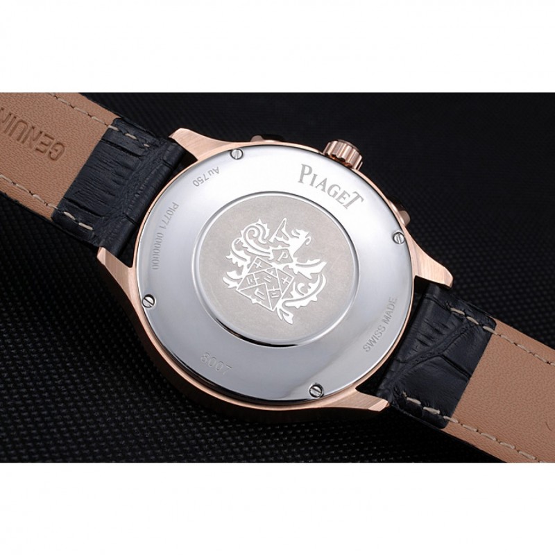 Piaget Gouverneur Chronograph Rose Gold White Dial 621980-6