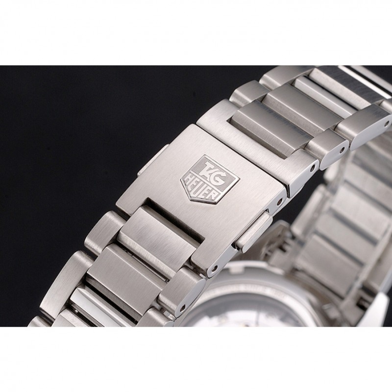 Swiss Tag Heuer Carrera Calibre 5 Silver Dial Stainless Steel Case And Bracelet-5