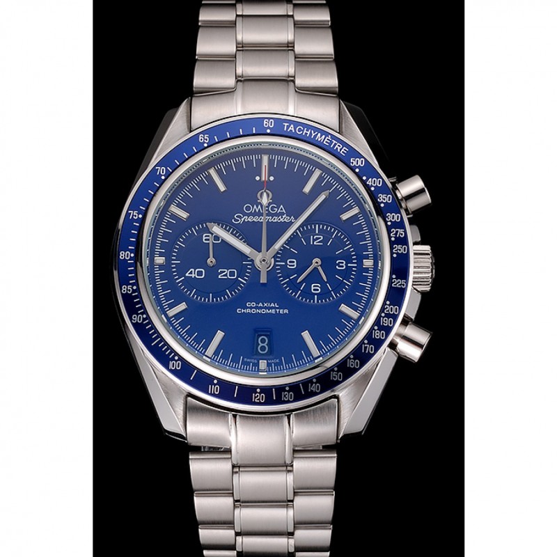 Omega Speedmaster Blue Dial Stainless Steel Case And Bracelet 622802-1