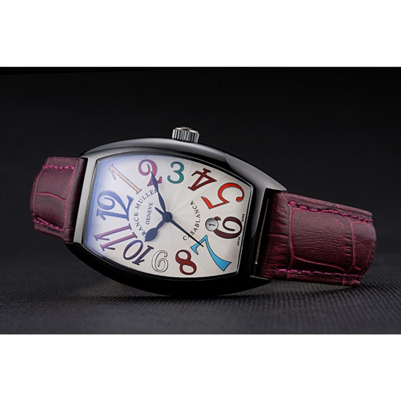 Cheap Replica Watches Franck Muller Casablanca Purple Croco Leather Band 621645-3