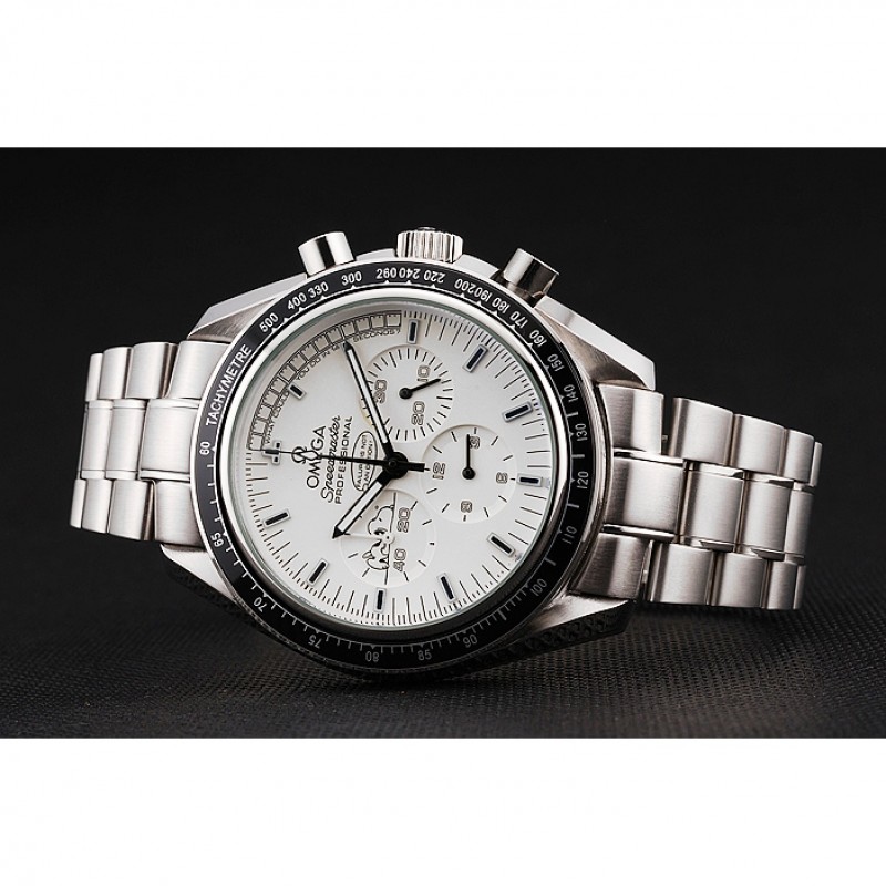 Omega Speedmaster Professional Apollo 13 Silver Snoopy Award White Dial Stainless Steel Case And Bracelet-3