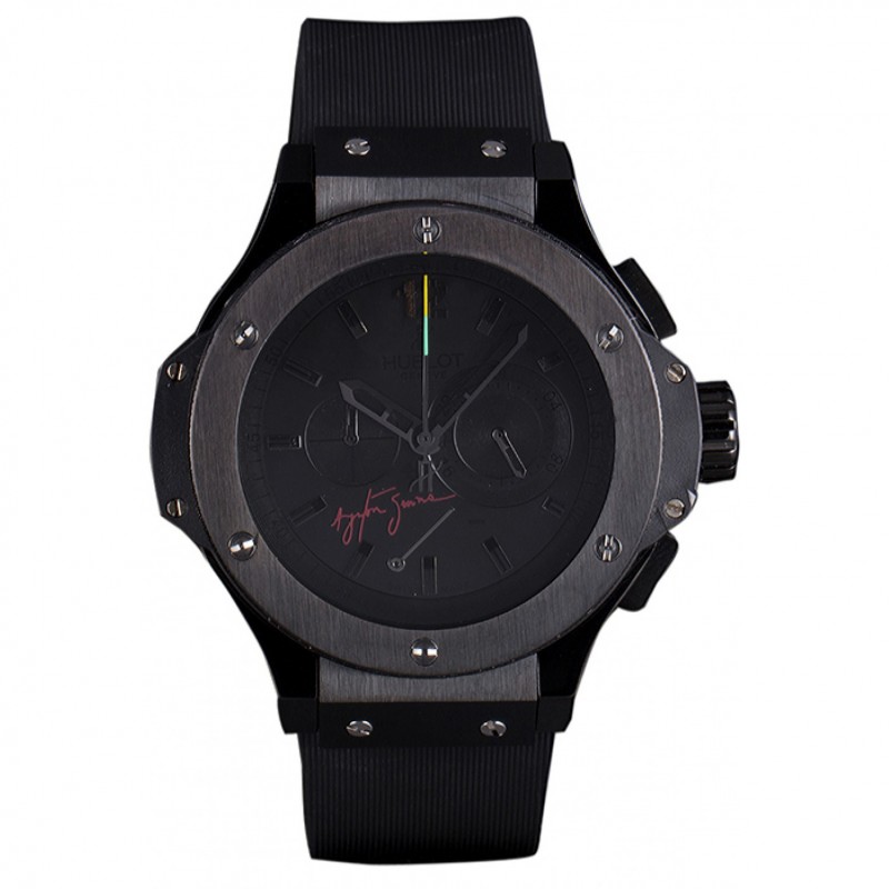 Luxury Replica Watches Hublot Limited Edition Ayrton Senna Black Dial Watch-0
