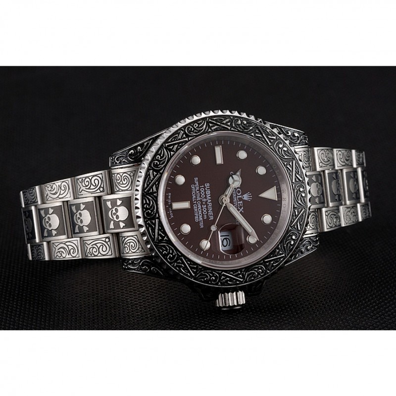 Rolex Submariner Skull Limited Edition Brown Dial Vintage Case And Bracelet 1454078-3