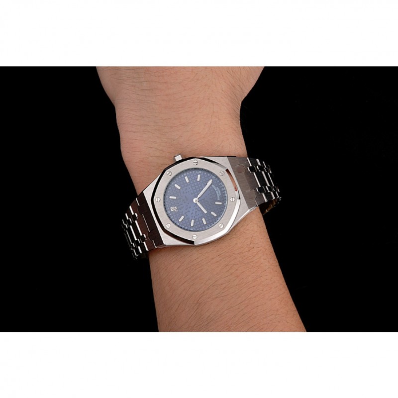 AAA Audemars Piguet Royal Oak Fondation Blue Dial Stainless Steel Case And Bracelet-8