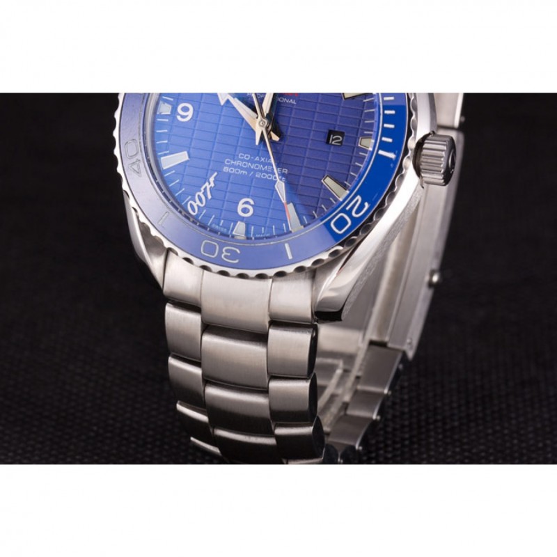 High End Omega James Bond Skyfall Watch with Blue Dial and Blue Bezel om230 621382-6
