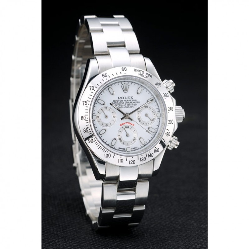 Rolex Daytona Lady Stainless Steel Case White Dial Tachymeter-1