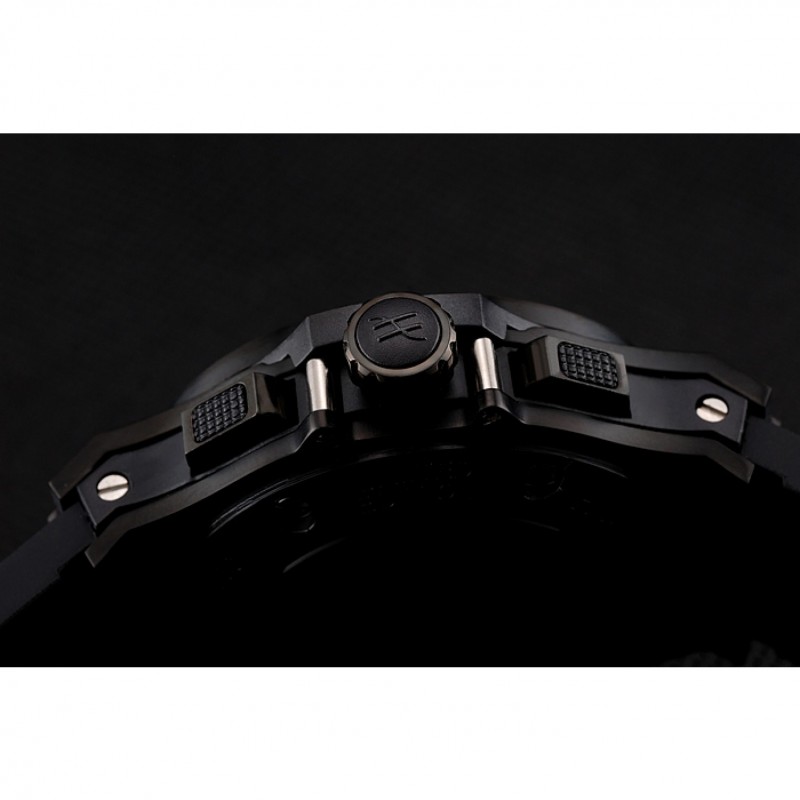 High Quality Replica Watches Hublot Big Bang Carbon Dial With Red Markings Carbon Case And Bezel Black Rubber Strap 622775-8