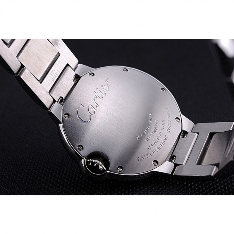Swiss Cartier Ballon Bleu de Cartier White Dial Roman Numerals Stainless Steel Bracelet 622555-6