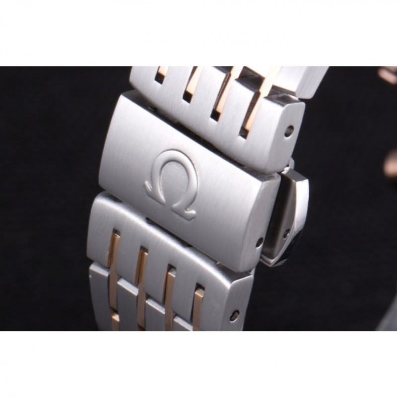 Omega DeVille Two Tone Links White Dial om240 621564-7