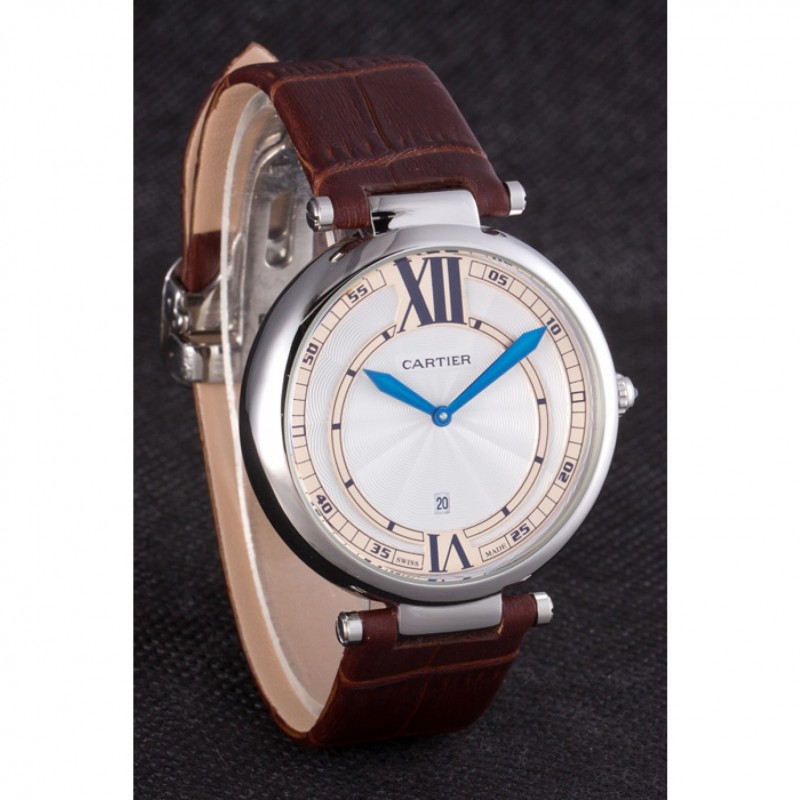 Cartier Ballon Bleu Brown Leather Strap 621448-2