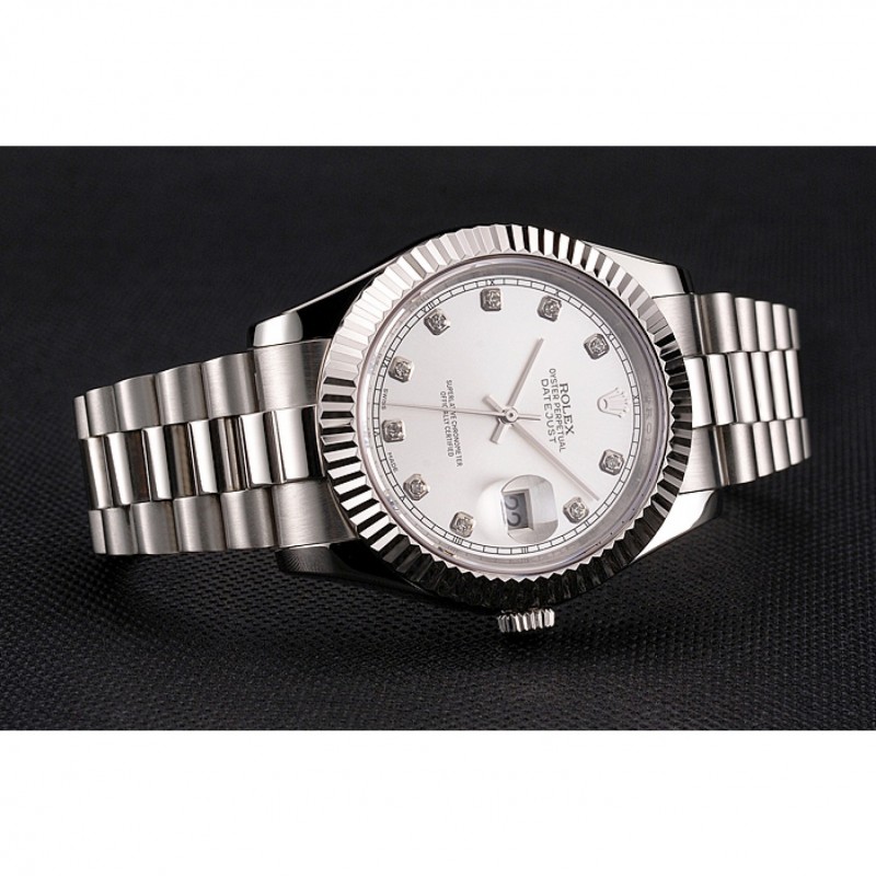 High Quality Replica Watches Swiss Rolex Datejust Silver Dial Stainless Steel Case And Bracelet-4