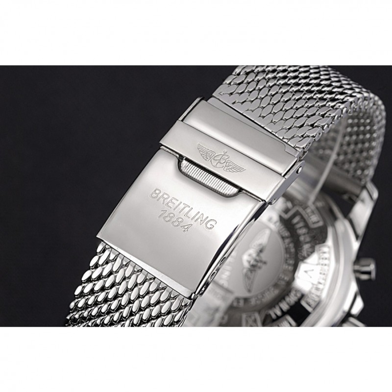 Swiss Breitling Professional Chronospace Black Dial Stainless Steel Case And Bracelet 622874-5