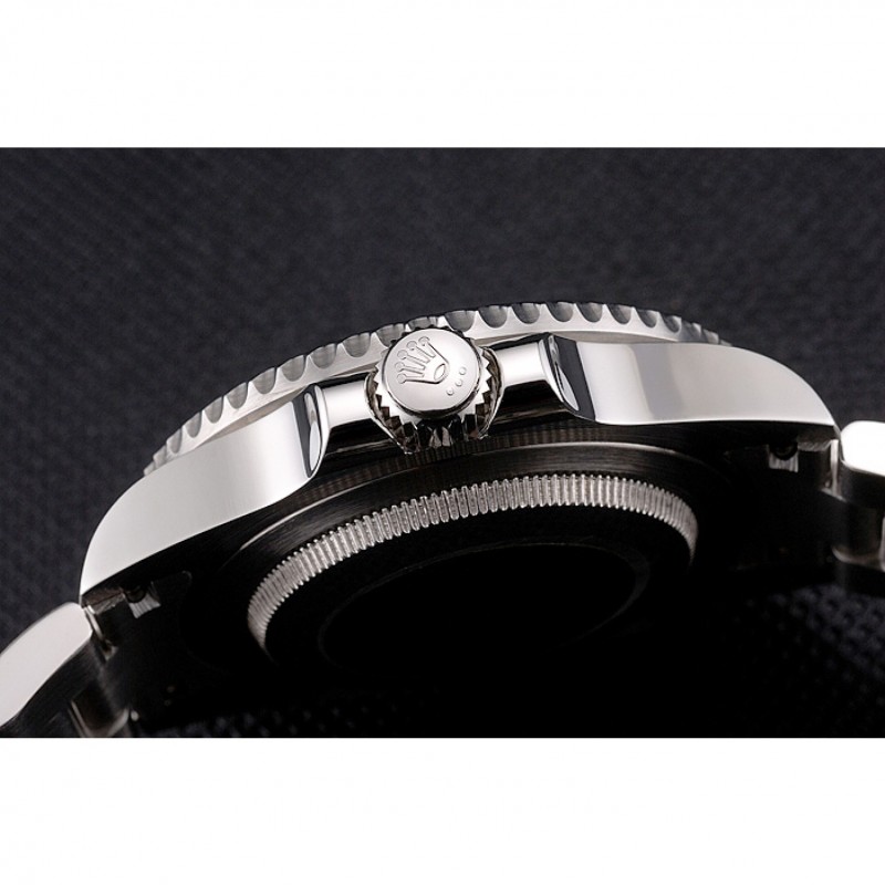 Swiss Rolex Submariner No Date Black Dial And Bezel Stainless Steel Case And Bracelet-8