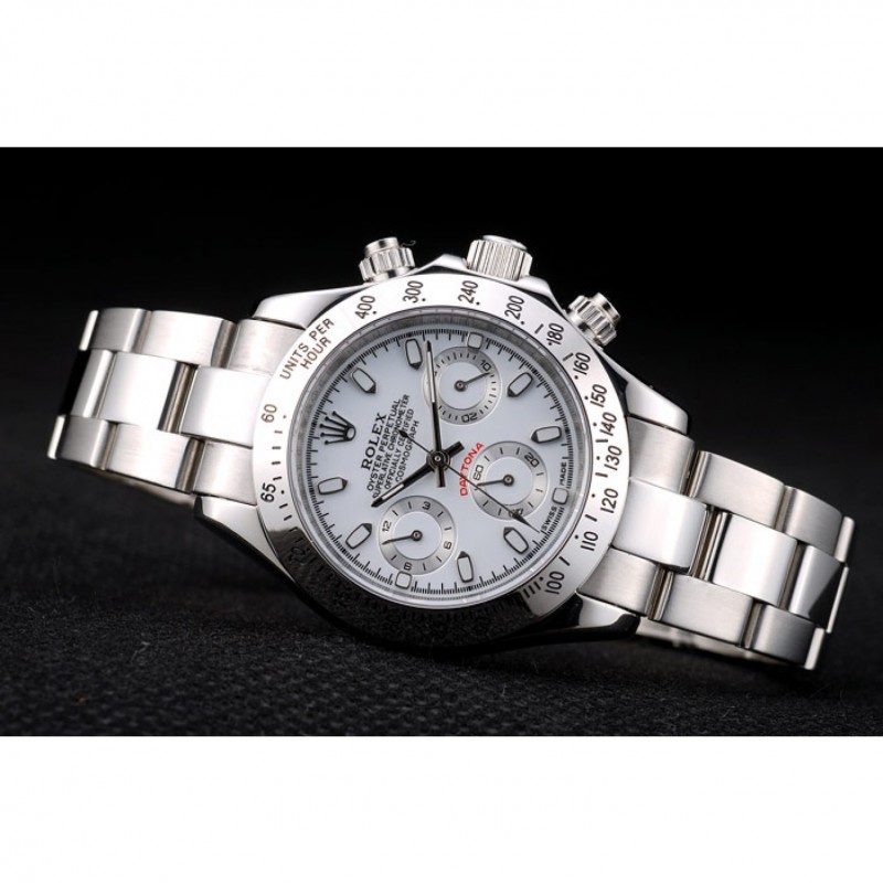 Rolex Daytona Lady Stainless Steel Case White Dial Tachymeter-3