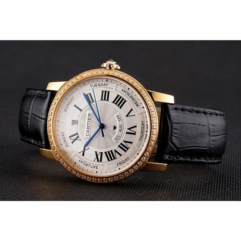 Swiss Cartier Ballon Bleu GMT Silver Dial Rose Gold Case And Bracelet-3