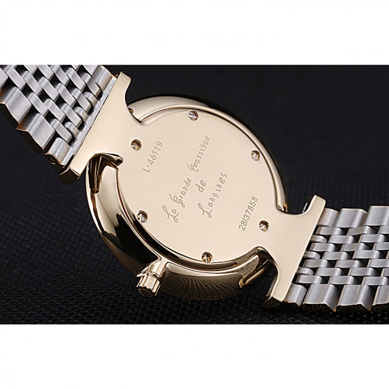 Longines La Grande Classique Two Tone Band White Dial Diamond Markers Homme 622101-5