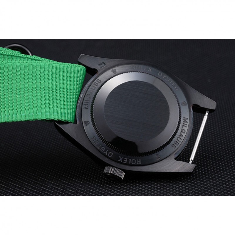 High End Rolex Milgauss Bamford Green Nylon Strap 622004-8