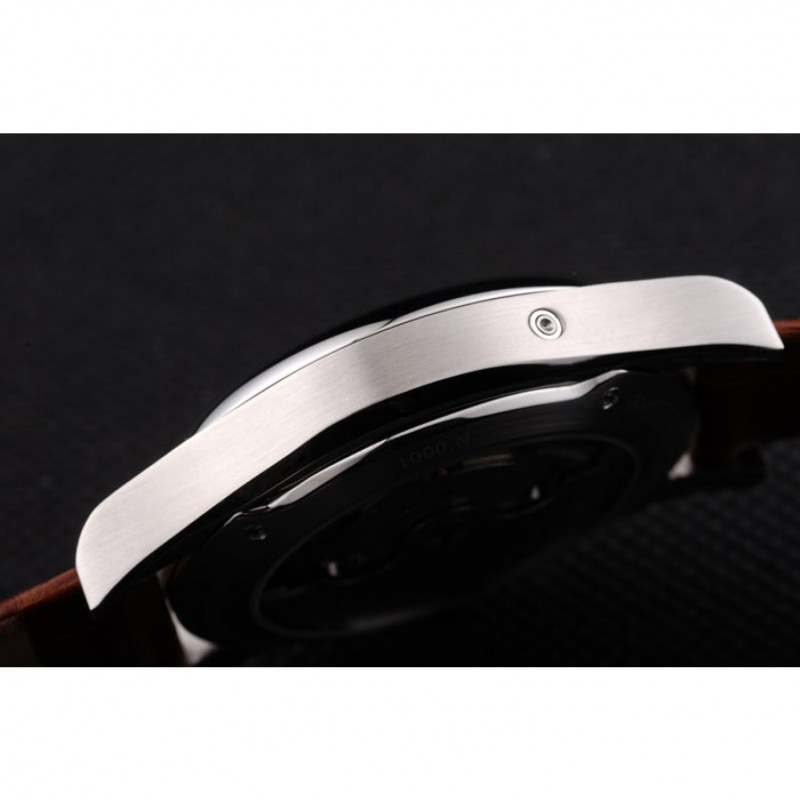 Jaeger Le Coultre Master Control Tourbillon White Dial Brown Leather Strap-8