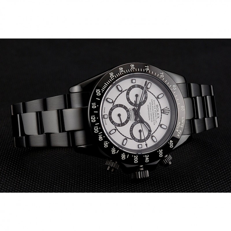 Rolex Daytona Midnight White Dial Black Staineless Steel Bracelet 1454021-2