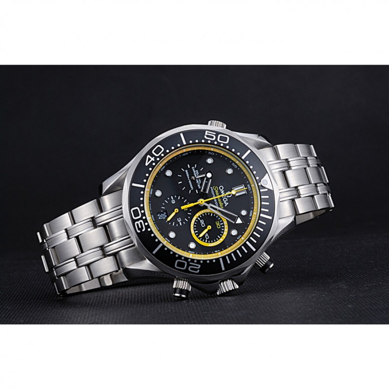 SS Replica Watches Omega Seamaster Professional Emirates Team 2013 Black 622060-3
