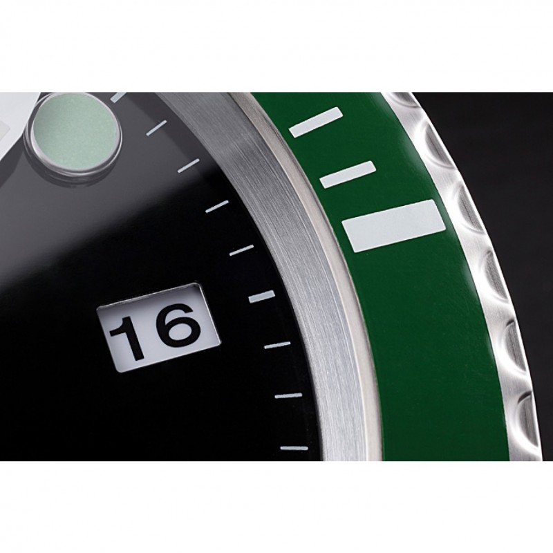 Rolex Submariner Wall Clock Silver-Green 621912-5