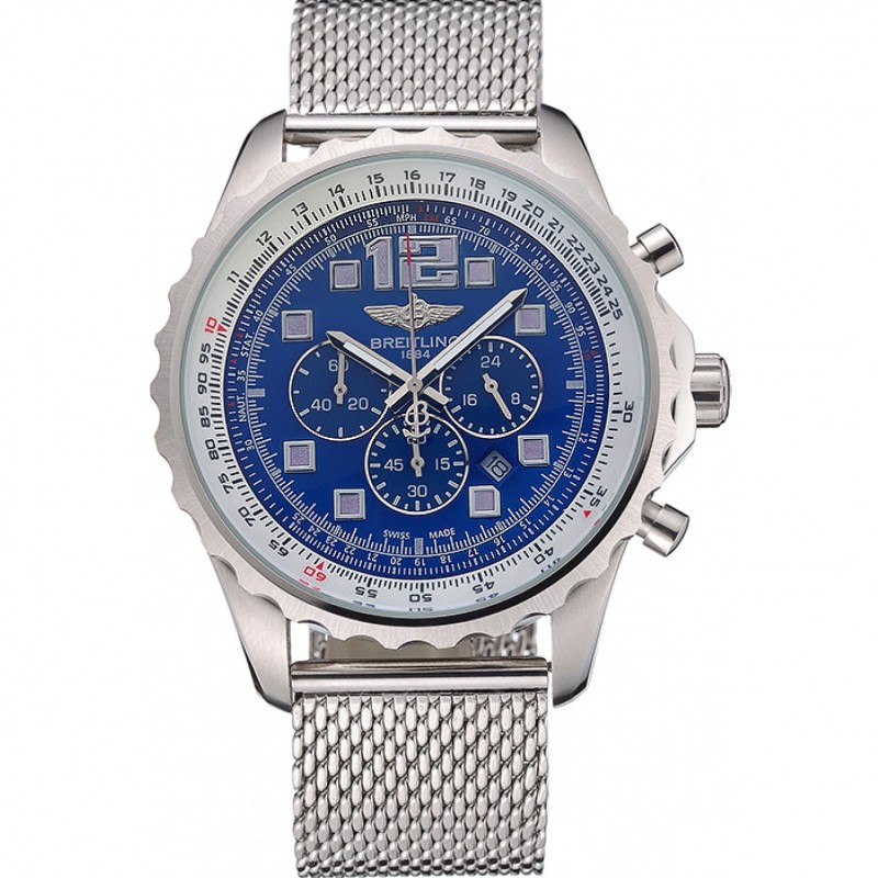 High Quality Breitling Navitimer Stainless Steel Strap Blue Dial-0