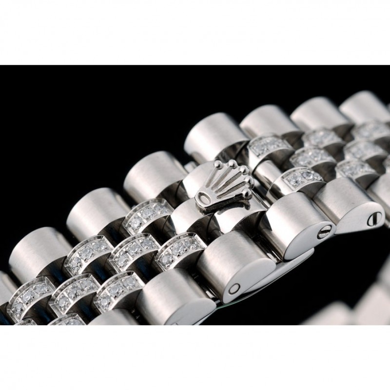 Rolex DayDate Diamond Plated Stainless Steel Bracelet Diamond Plated Dial 41985-5