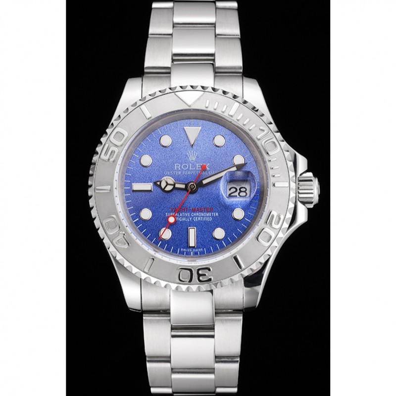 Swiss Rolex Yacht-Master Blue Dial Stainless Steel Case And Bracelet-1