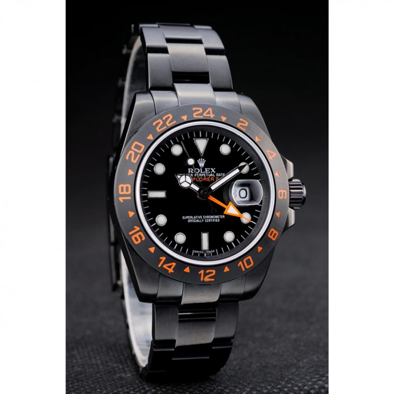 Rolex Explorer Black Ceramic Bezel Black Dial Watch-2