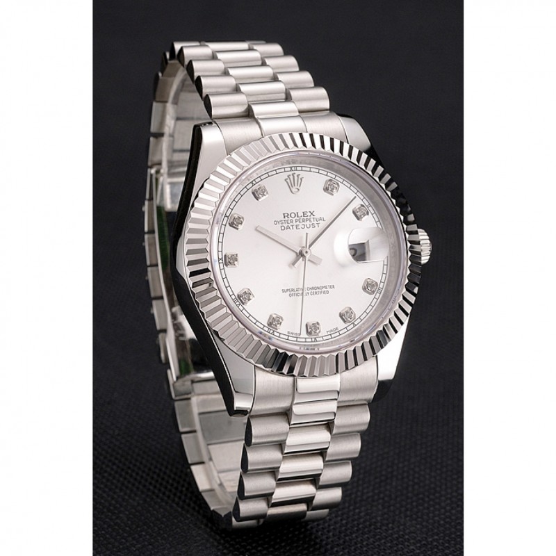 High Quality Replica Watches Swiss Rolex Datejust Silver Dial Stainless Steel Case And Bracelet-2