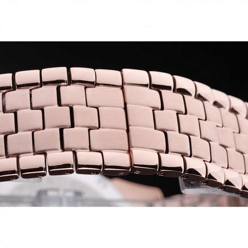 AAA Replica Watches Omega De Ville Rose Gold Dial Rose Gold Stainless Steel Bracelet 1454188-7