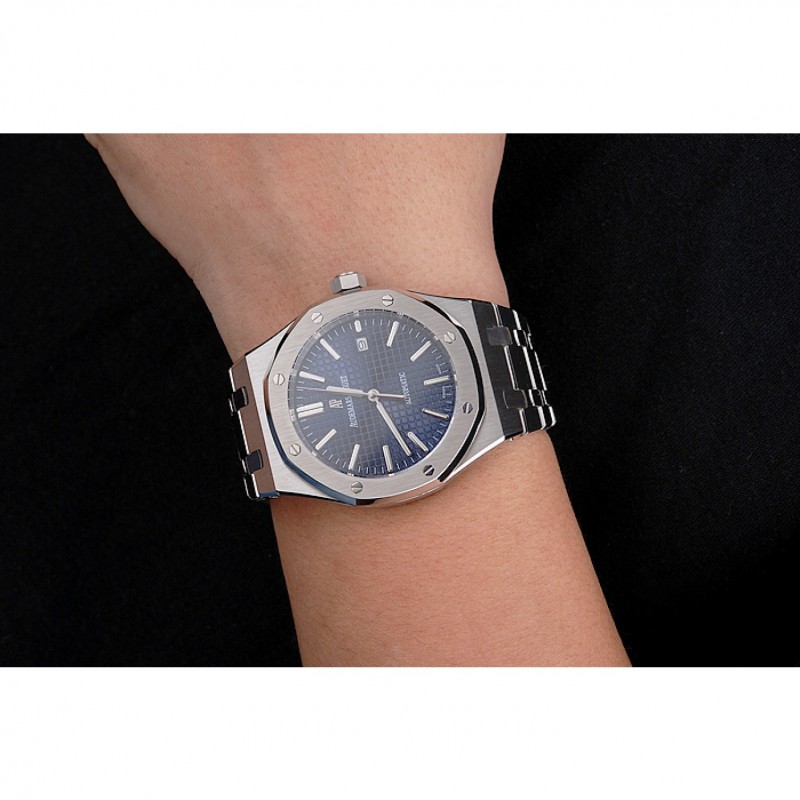 Swiss Audemars Piguet Royal Oak Blue Dial Stainless Steel Case And Bracelet-8