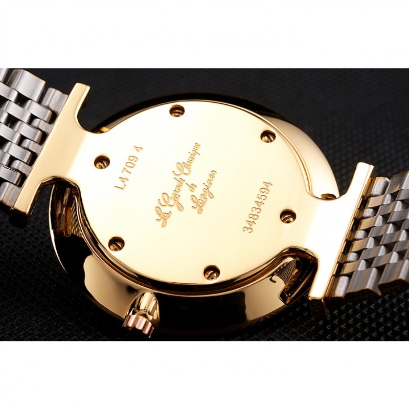 Swiss Longines Grande Classique White Dial Gold Case Two Tone Bracelet-7