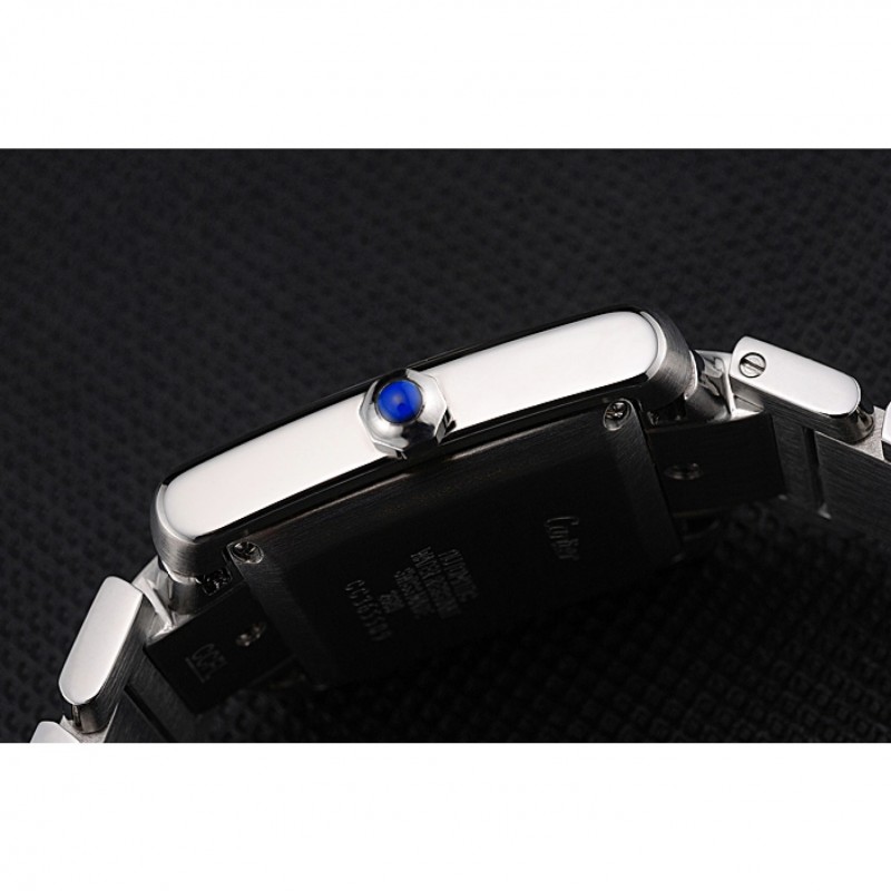 Swiss Cartier Tank Francaise Steel Case White Dial Roman Numerals Stainless Steel Bracelet 622649-8