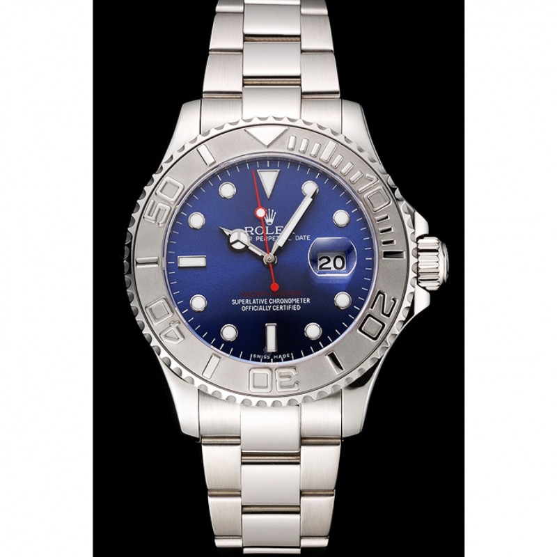 Rolex Yacht-Master Blue Dial Stainless Steel Case And Bracelet-1