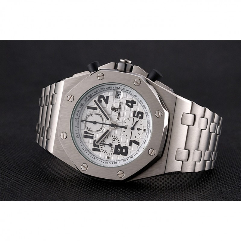 Audemars Piguet Royal Oak Offshore White Dial Stainless Steel Case And Bracelet-4